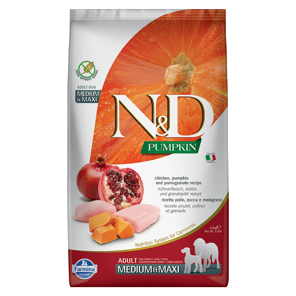 FARMINA N&D Pumpkin Chien Medium/Maxi Poulet 2.5kg