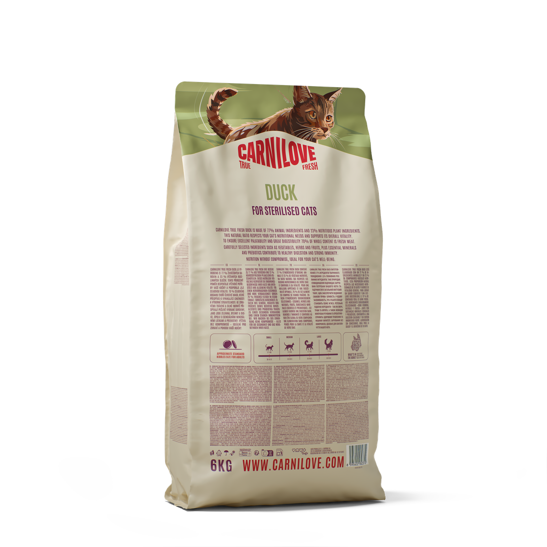 CARNILOVE TRUE FRESH Adult Sterilised Canard