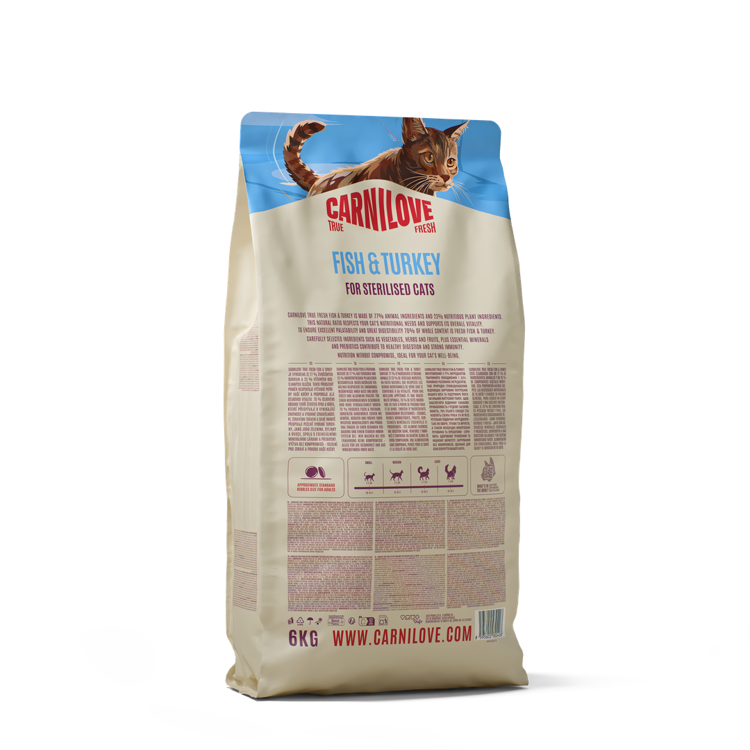 CARNILOVE TRUE FRESH Adult Sterilised Poisson & Dinde