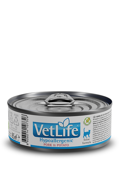 FARMINA Vet Life Chat Hypoallergenic Porc Pâtée 85g
