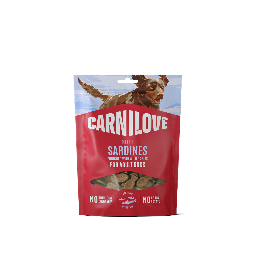CARNILOVE Dog Soft Snack Sardine & Ail des ours 200g