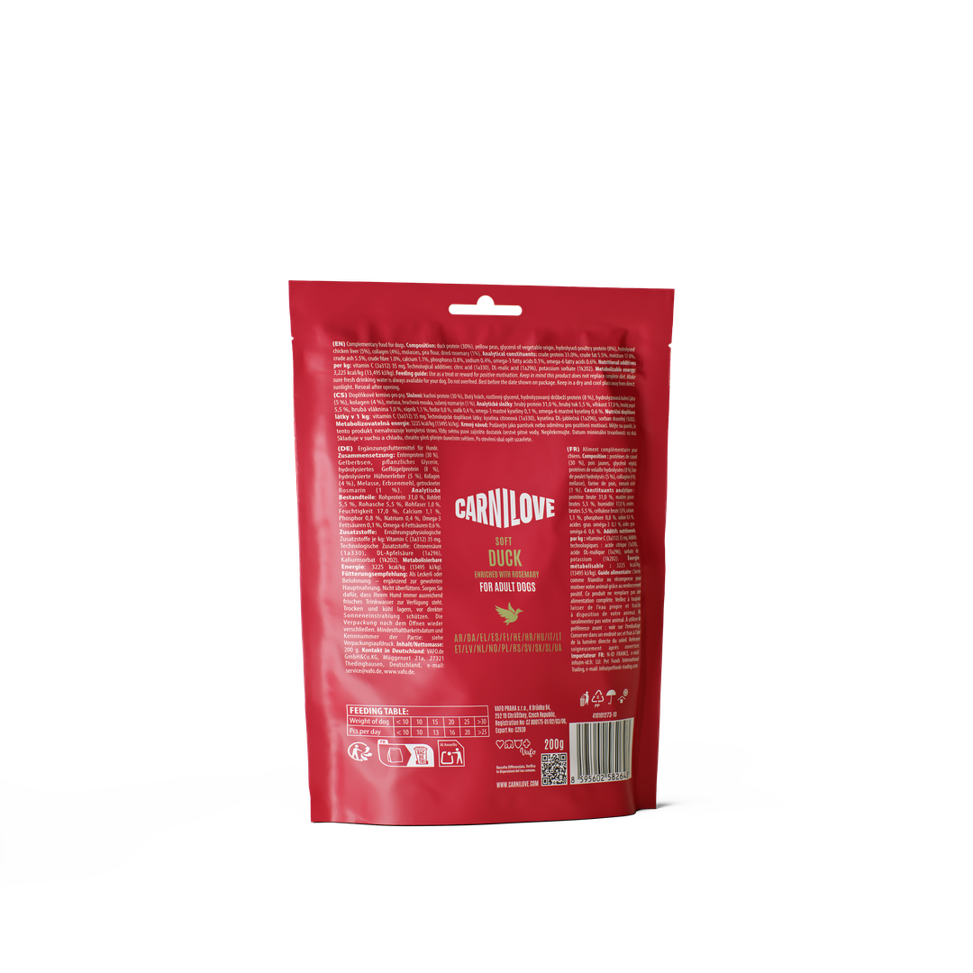 CARNILOVE Dog Soft Snack Canard & Romarin 200g