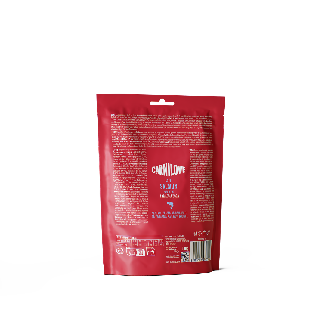 CARNILOVE Dog Soft Snack Saumon & Thym 200g
