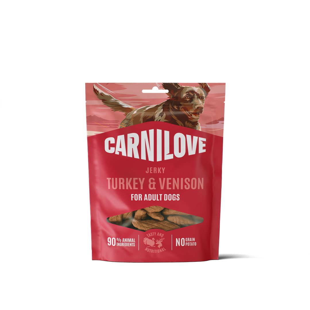 CARNILOVE Dog Jerky Dinde & Gibier 100g