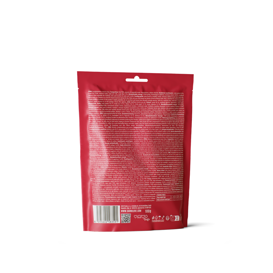 CARNILOVE Dog Jerky Filet de Bœuf 100g