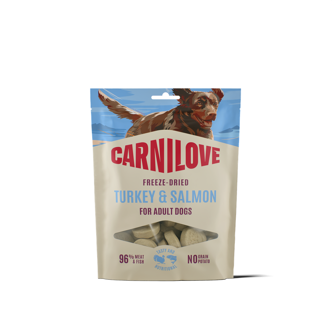 CARNILOVE Dog Freeze Dried Dinde & Saumon 60g