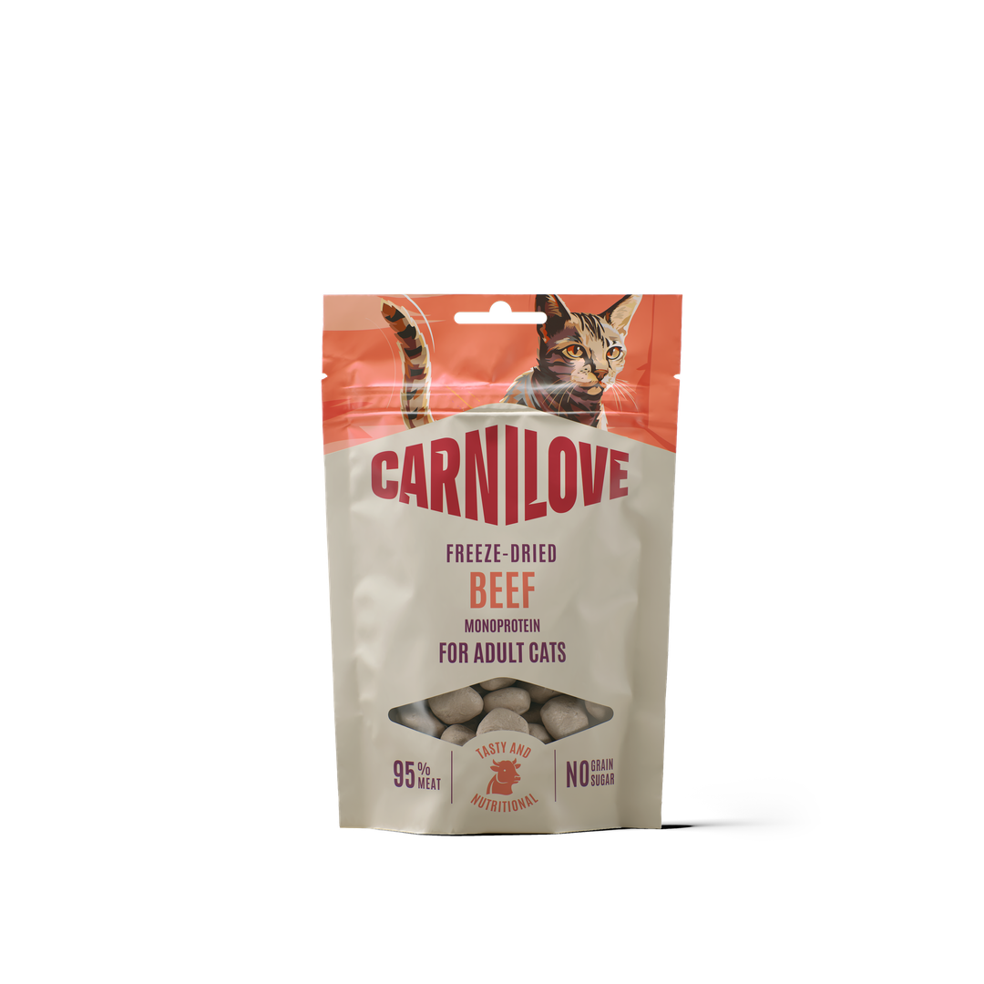 CARNILOVE Cat Freeze Dried Bœuf 40g
