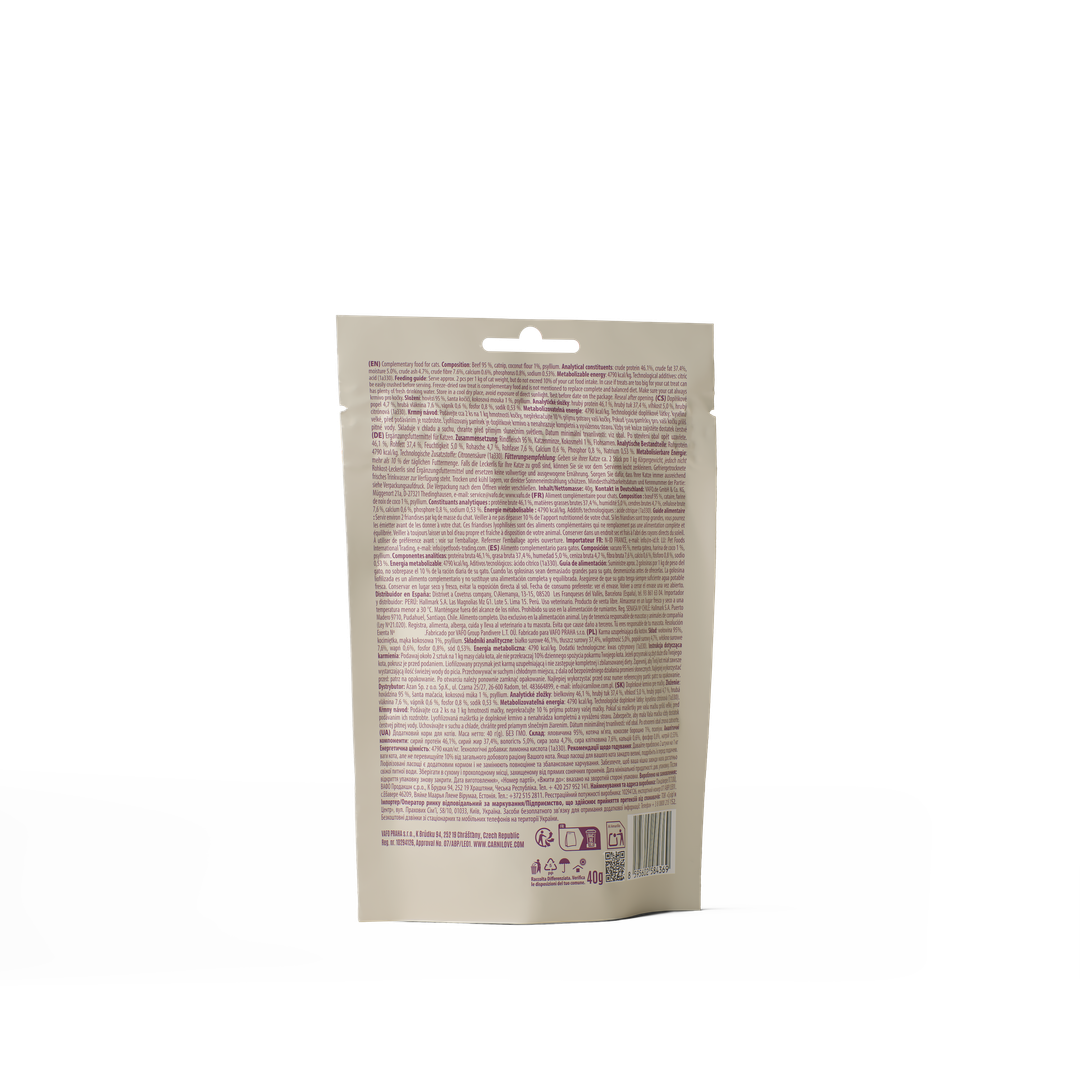 CARNILOVE Cat Freeze Dried Bœuf 40g