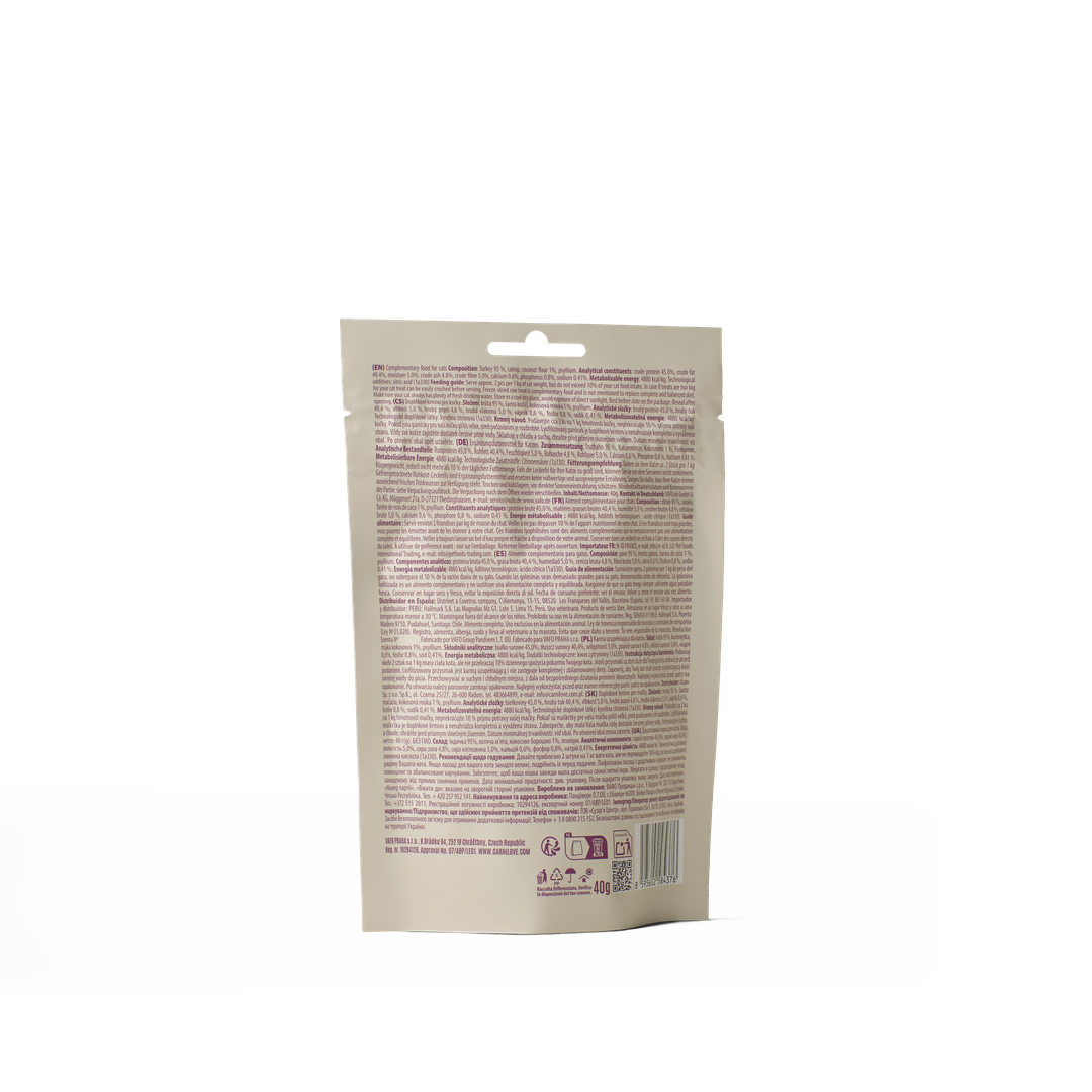 CARNILOVE Cat Freeze Dried Dinde 40g