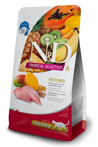 FARMINA N&amp;D Tropical Selection Poulet Chat Neutered
