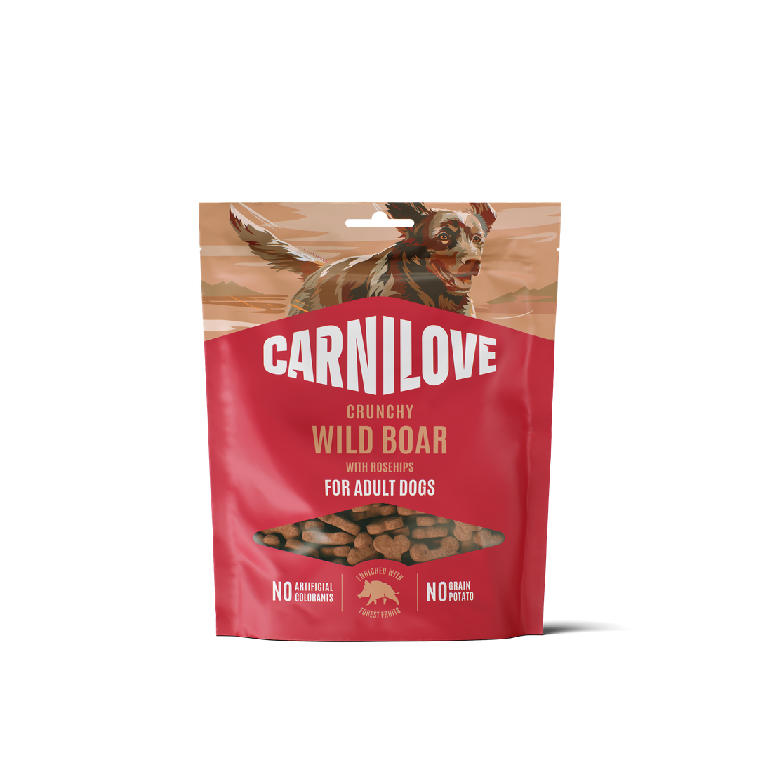 CARNILOVE Wild Boar Roseships 200g — packshot officiel