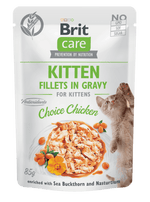 Brit Care Cat Filets Kitten au Poulet en sauce 85g