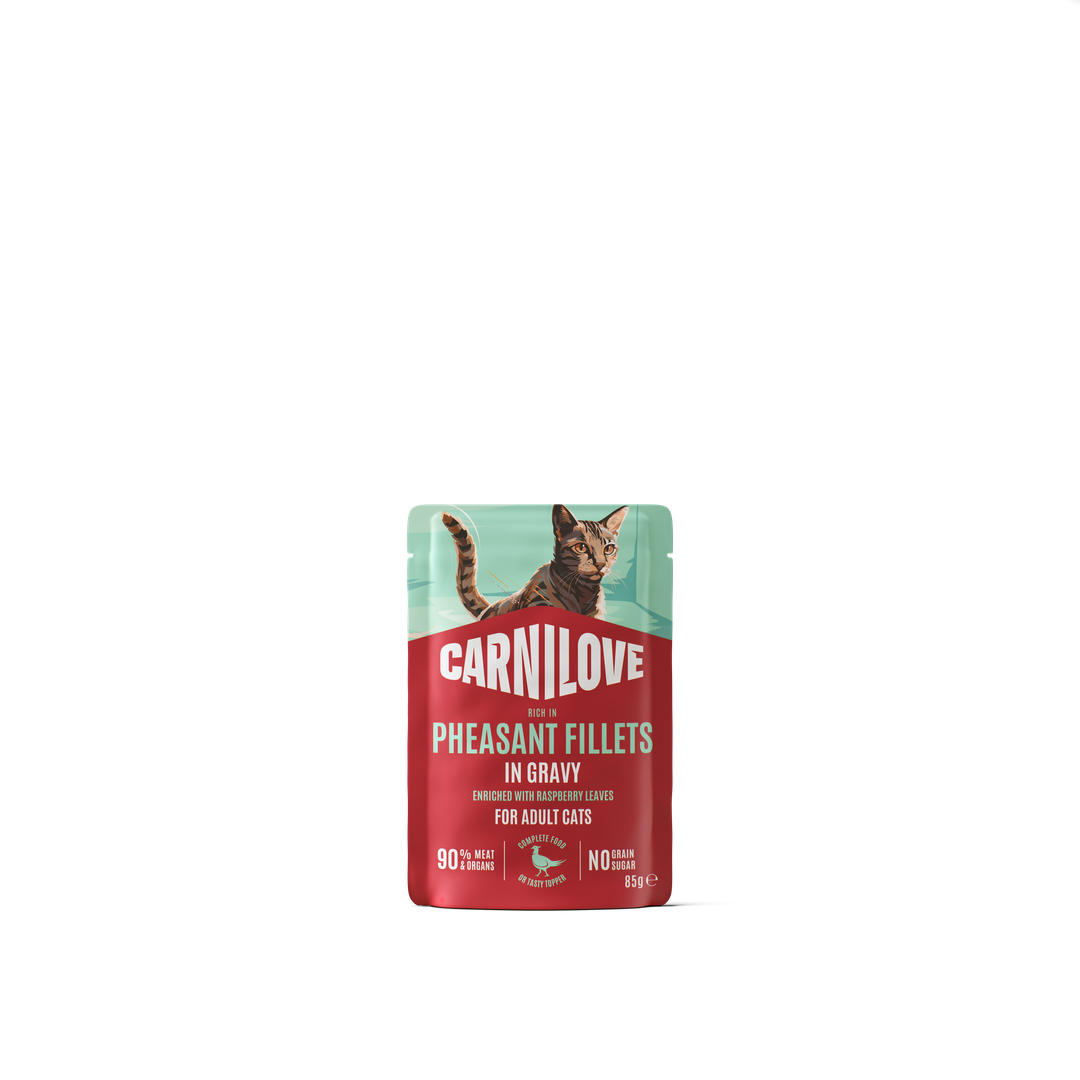 CARNILOVE Adult Faisan & Feuilles de framboisier en sauce 85g