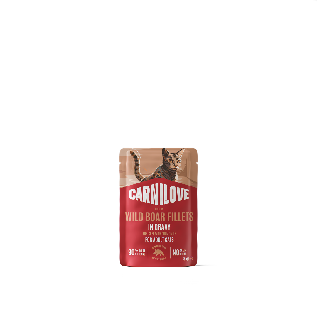 CARNILOVE Adult Sanglier & Camomille en sauce 85g