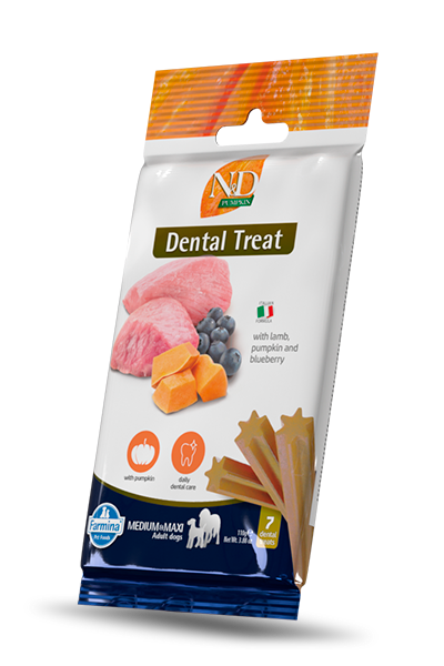 FARMINA N&D Potiron Friandises Dentaires Chien Medium/Maxi Agneau Myrtille