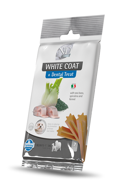 FARMINA N&D White Friandises Dentaires Chien Medium/Maxi Bar Spirulina