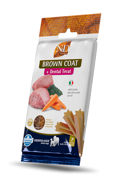 FARMINA N&D Brown Friandises Dentaires Chien Medium/Maxi Agneau Spirulina