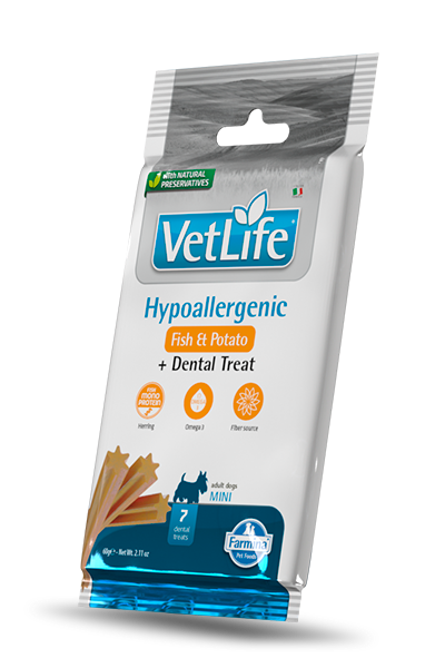 FARMINA Vet Life Friandises Dentaires Chien Mini Hypo Poisson