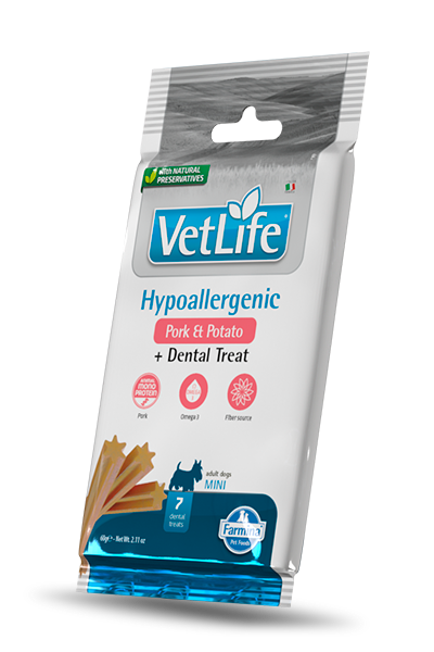 FARMINA Vet Life Friandises Dentaires Chien Mini Hypo Porc