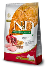 FARMINA ND Ancestral Grain Chien Mini Poulet, Épeautre, Avoine et Grenade