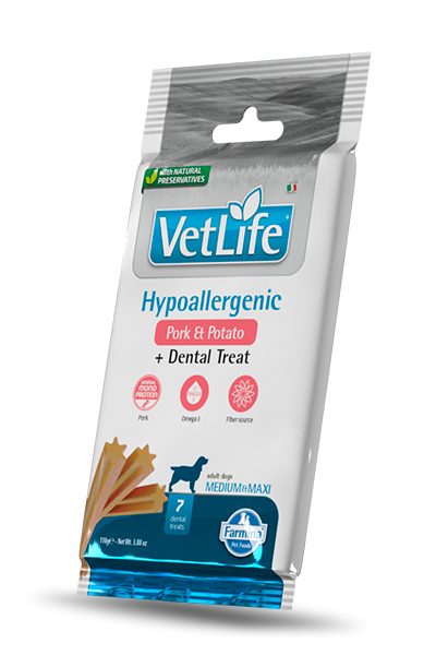 FARMINA Vet Life Friandises Dentaires Chien Medium/Maxi Hypo Porc