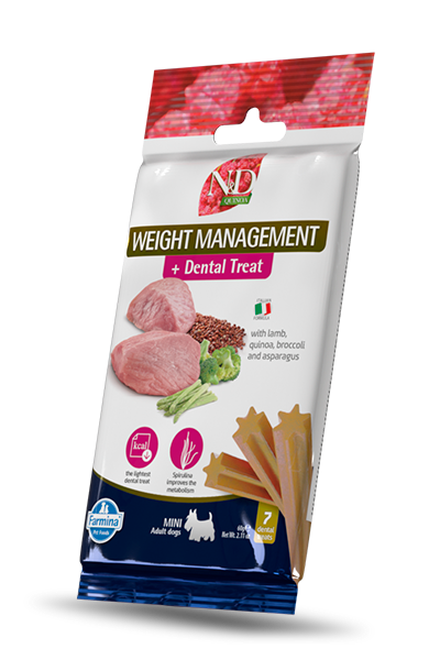 FARMINA N&D Quinoa Friandises Dentaires Chien Mini Weight Management