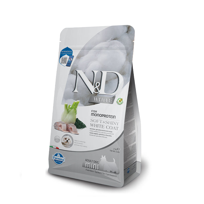 Farmina N&D White Mini Loup de Mer Fenouil Spiruline 2 kg