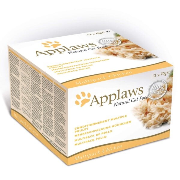 APPLAWS Multipack avec Poulet Fromage Potiron et Jambon pour chat