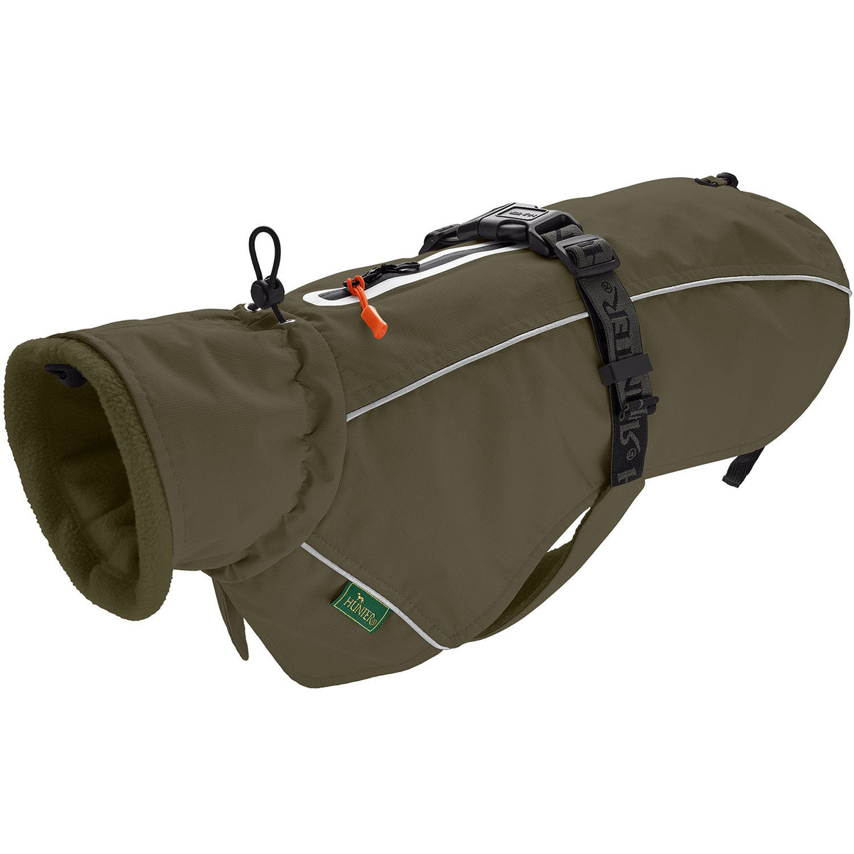 HUNTER Manteau Nordby Olive pour Carlin & Bouledogue français