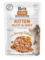 Brit Care Cat Filets Kitten au Saumon en sauce 85g