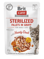 Brit Care Cat Filets Adult Stérilisé au Canard en sauce 85g