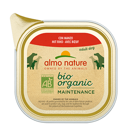 ALMO NATURE Bio Organic Chien Boeuf 95g