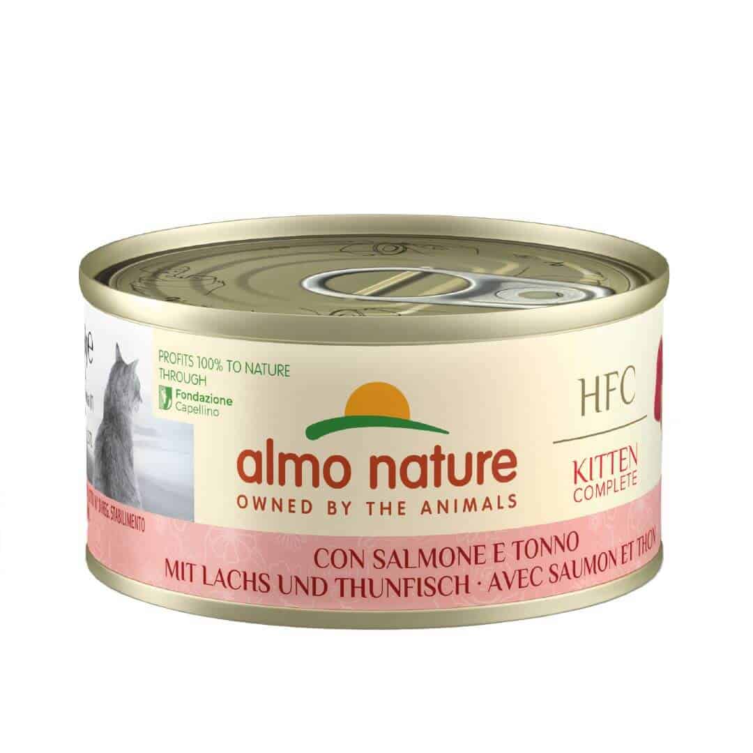ALMO NATURE Boite Kitten Saumon Thon 70g