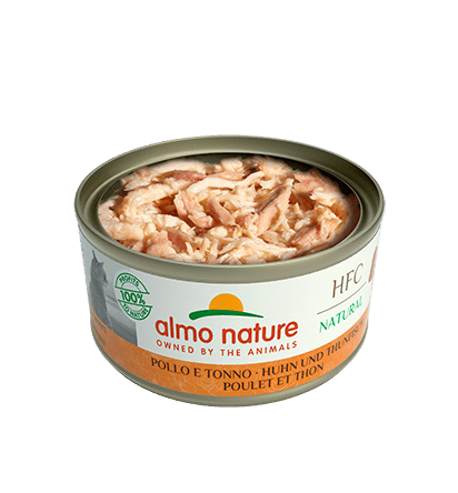 ALMO NATURE Boîte HFC Natural Poulet Thon 70g