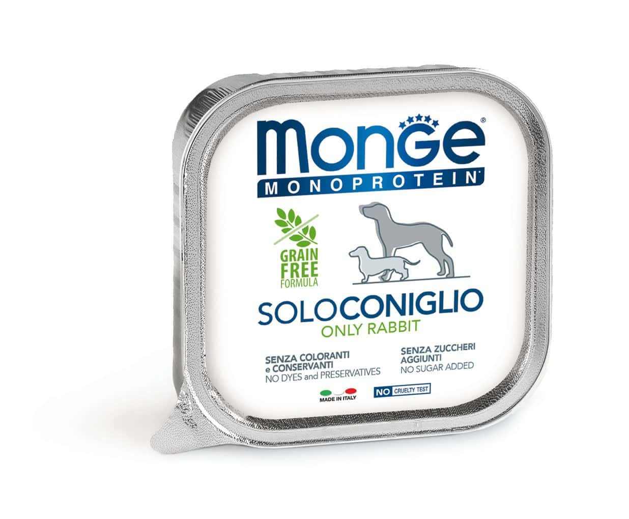 MONGE Barquette Monoprotein Lapin 150g