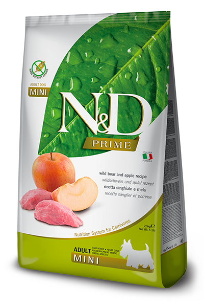FARMINA ND Prime Chien Mini Sanglier Pomme 140g