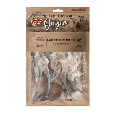 DELIBEST Oreilles Lapin avec Fourrure 100g