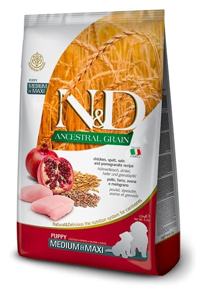 FARMINA ND Ancestral Grain Chiot Medium/Maxi Poulet