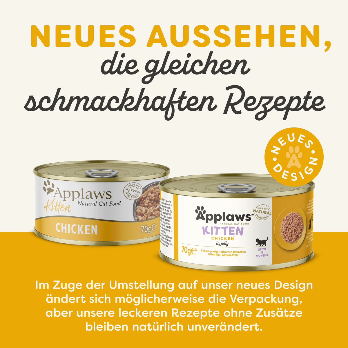APPLAWS Dose Kätzchen Huhn 70g