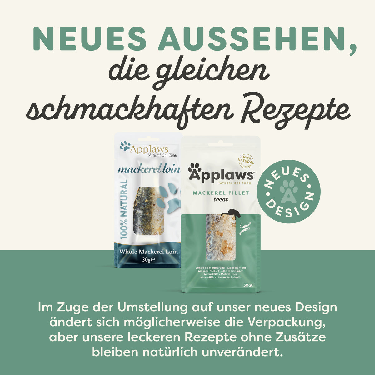 APPLAWS Beutel Makrelenfilet Katze 30g