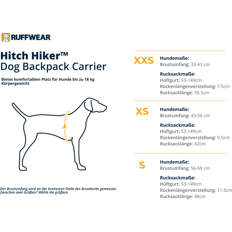 RUFFWEAR Hitch Hiker Dog Backpack Carrier