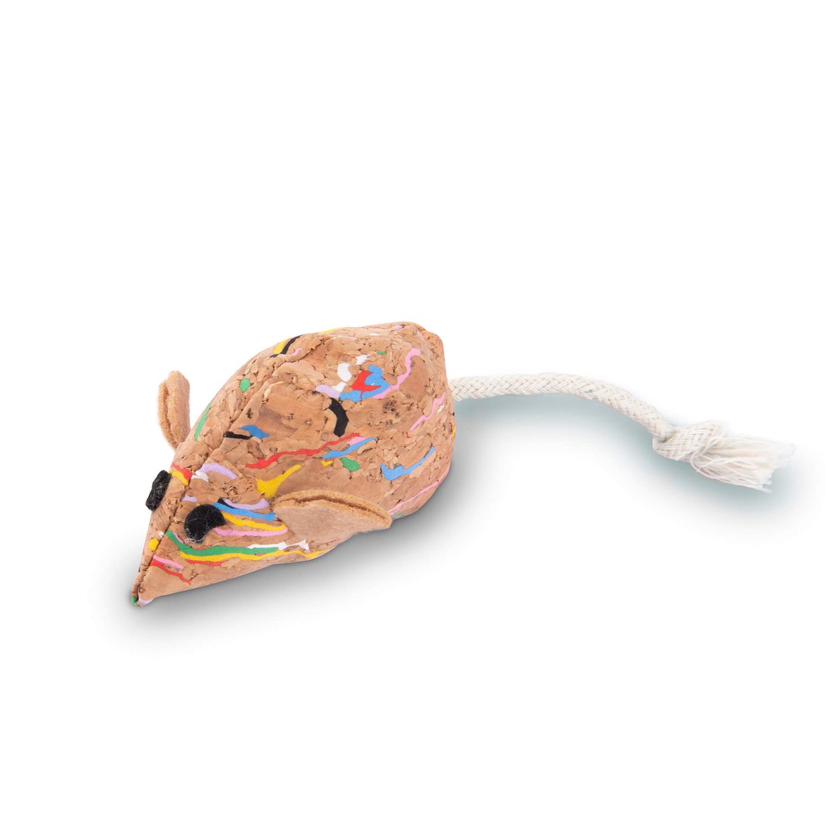 FREEZACK Cork Cat Toy Mouse, jouet souris en liège pour chat