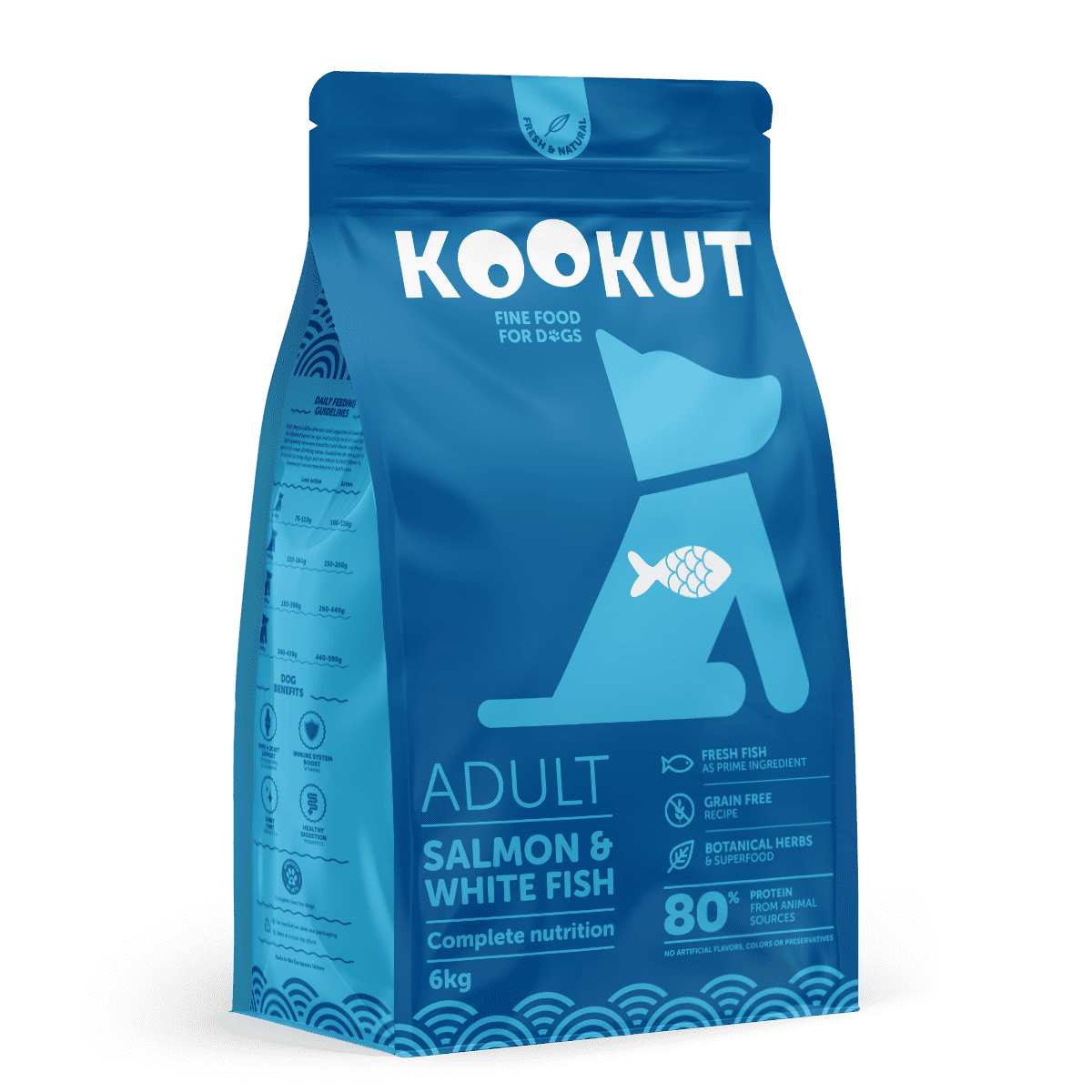 KOOKUT Dog Salmon White Fish