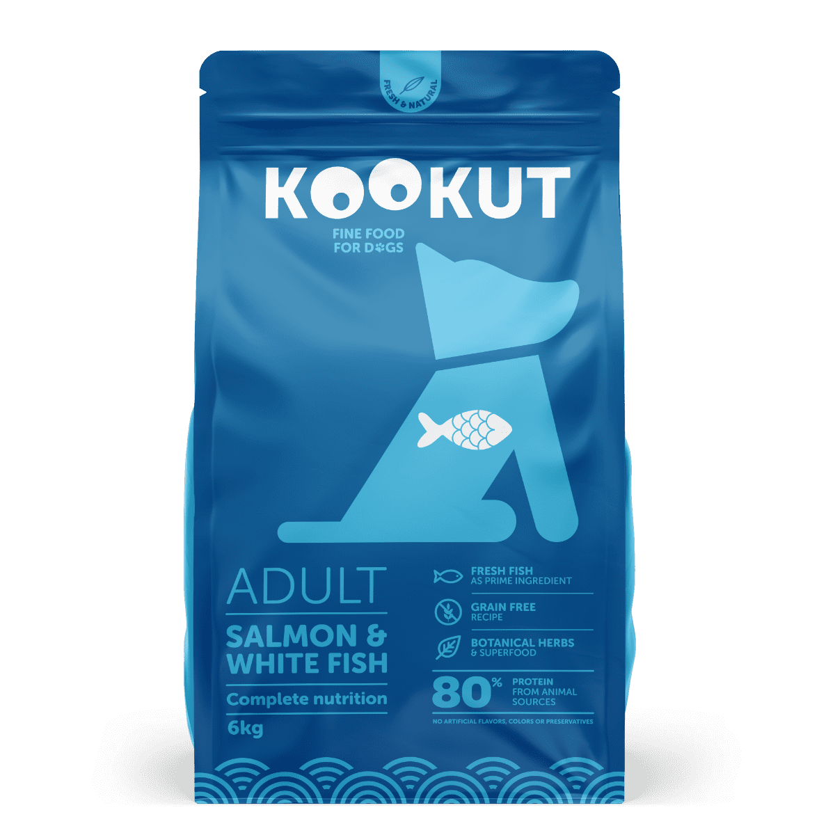 KOOKUT Dog Salmon White Fish