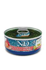 FARMINA N&D Natural Chat Thon Saumon 70g
