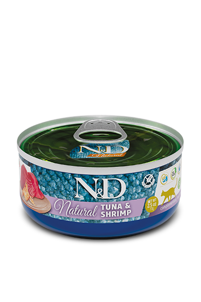FARMINA N&D Natural Chat Thon Crevettes 70g