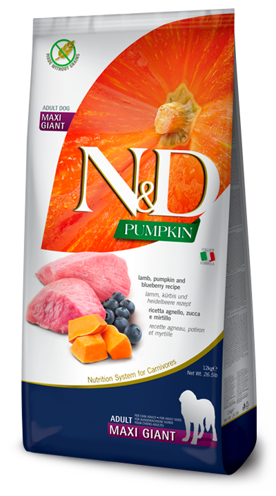 FARMINA ND Potiron Chien Giant Agneau Myrtille 12kg