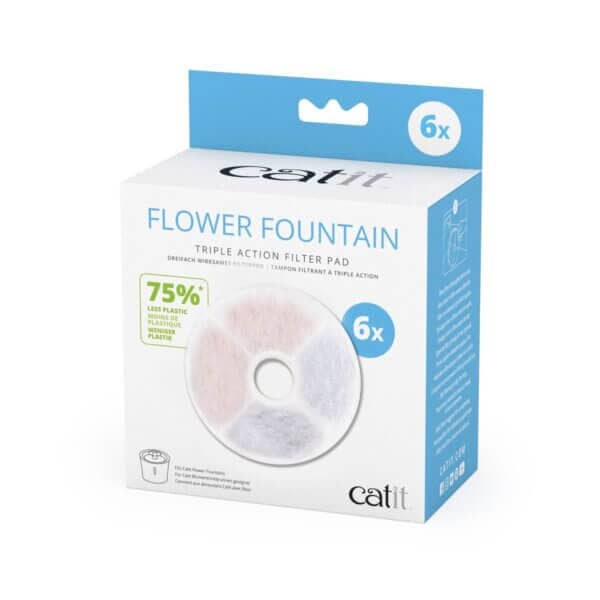 CATIT Triple Action Filter Fontaine à Fleurs 6x