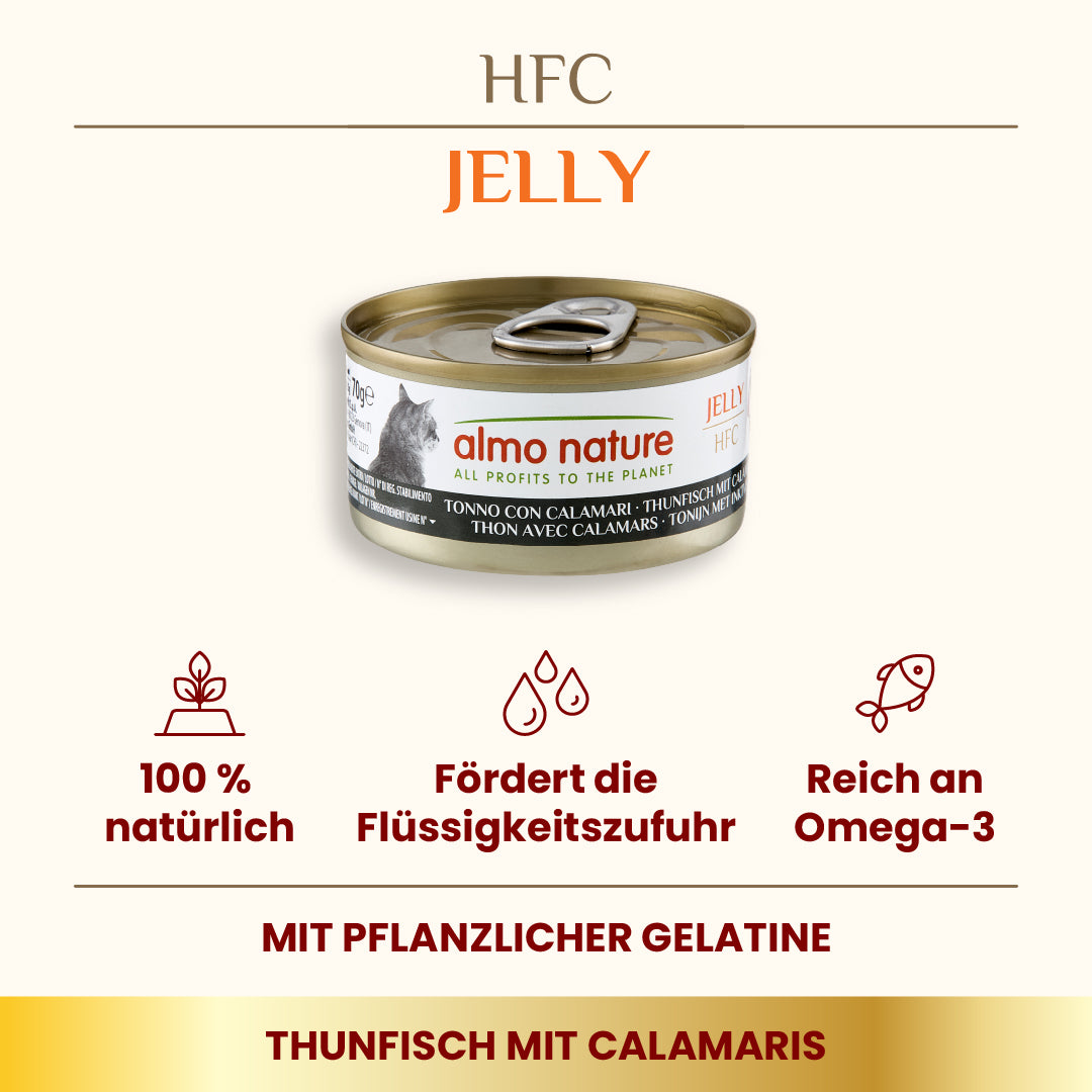 ALMO NATURE Dose HFC Gelee Thunfisch Calamari 70g