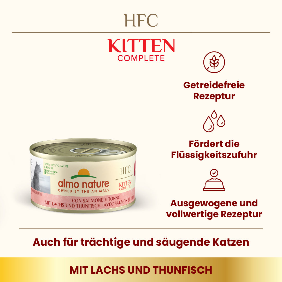 ALMO NATURE Dose Kitten Lachs Thunfisch 70g